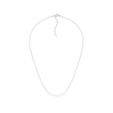 Collar de Plata con Perlas de Murano (3mm) 45cm