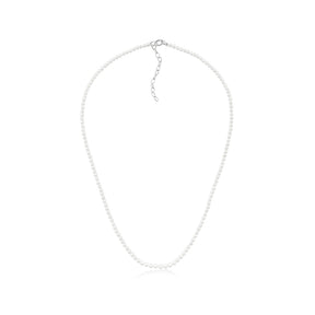 Collar de Plata con Perlas de Murano (3mm) 45cm