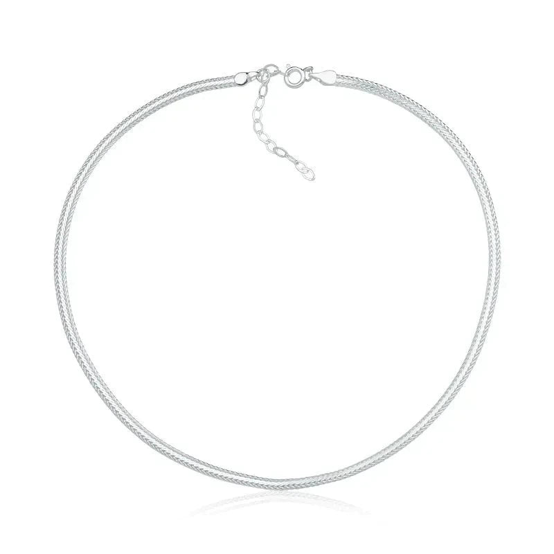 Gargantilla de plata (2 mm) 40 cm