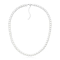 Collar de perlas de Murano con cierre de plata de 6 mm - 45 cm